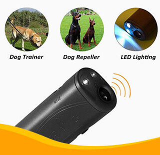Stop dog from barking, stop dog from following, ultrasound dog disturber, make dog run away, immediate dog repellent ultrasound device