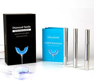 DiamondSmile, Teeth Whitening Led Mouth Tray light with 16 Powerful LED Blue Lights, White Teeth in 10 Minutes