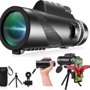 80x100 HD Compact High-Powered Monocular