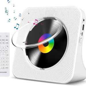 Portable Bluetooth CD Player with FM Radio