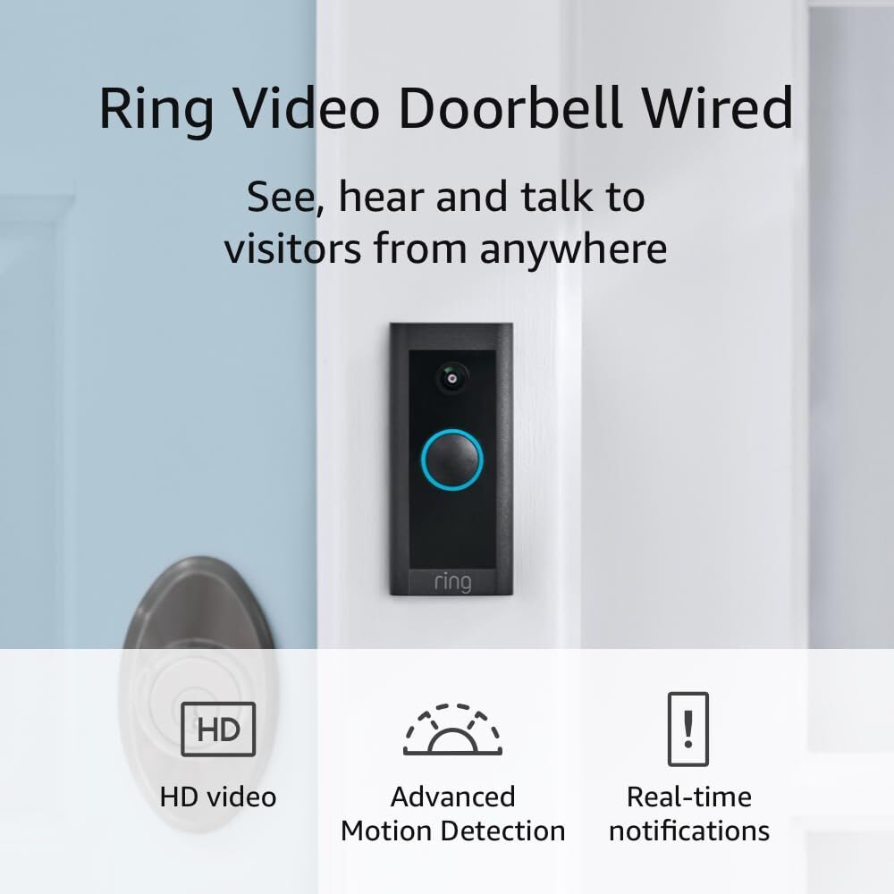 Ring Wired Video Doorbell with Two-Way Talk