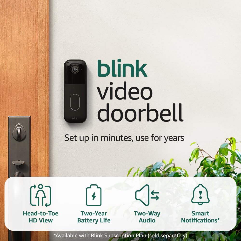 Blink Video Doorbell Add-On (Black)