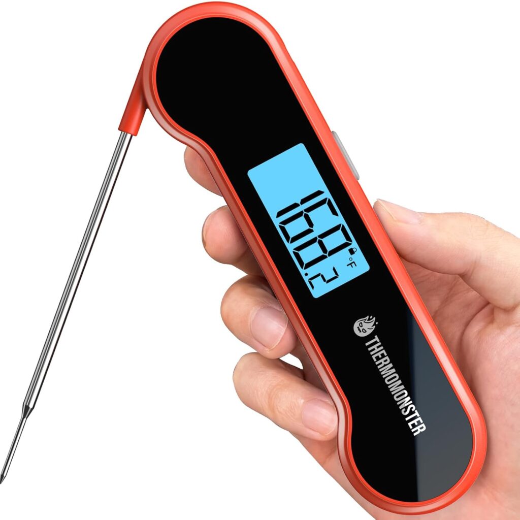 Instant Read Meat Thermometer with LCD Display