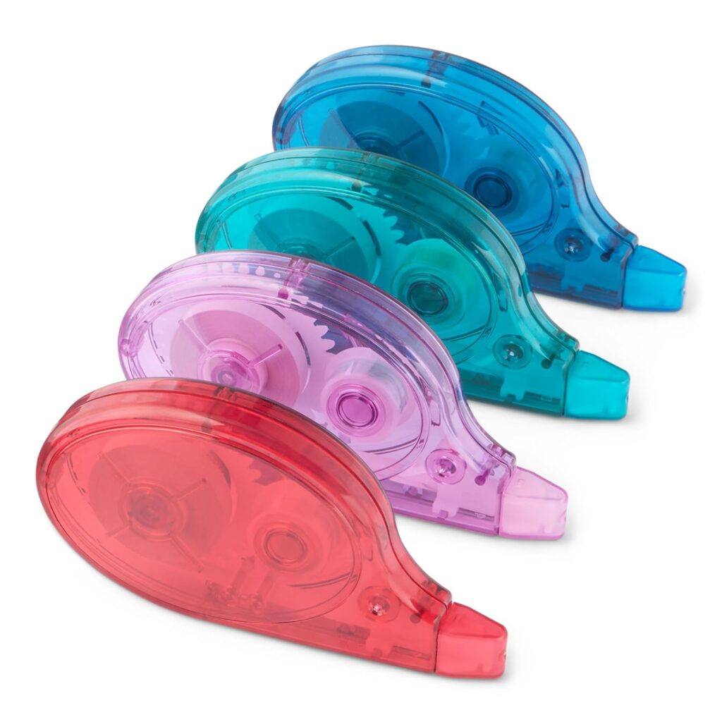 Amazon Basics Correction Tape, 4-Count Pack