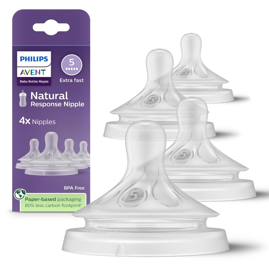 Philips Avent Extra Fast Flow Nipples, 4-Pack