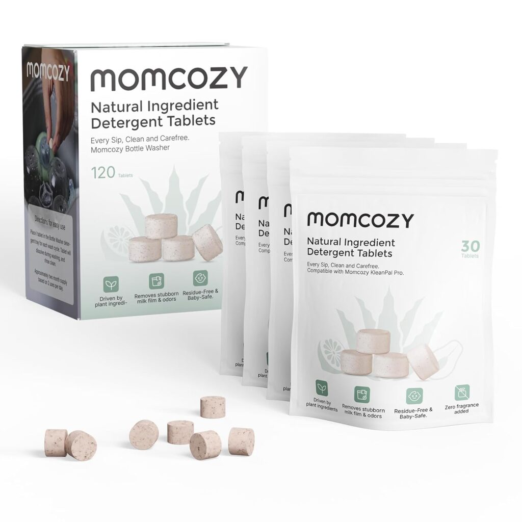 Momcozy Natural Baby Bottle Washing Tablets
