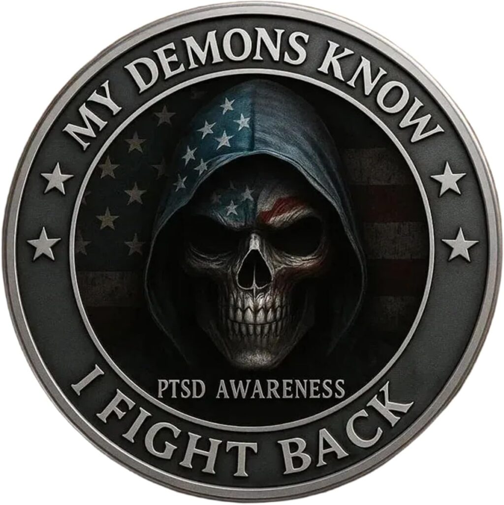 PTSD Awareness Challenge Coin for Veterans