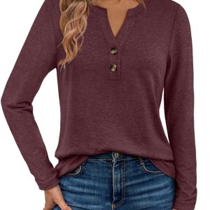 WYNNQUE Women's Long Sleeve Casual Blouses