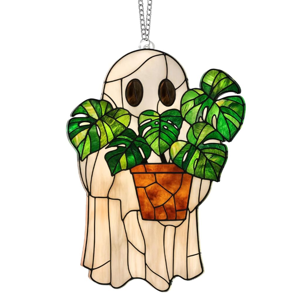 Halloween Ghost Acrylic Suncatcher Ornaments