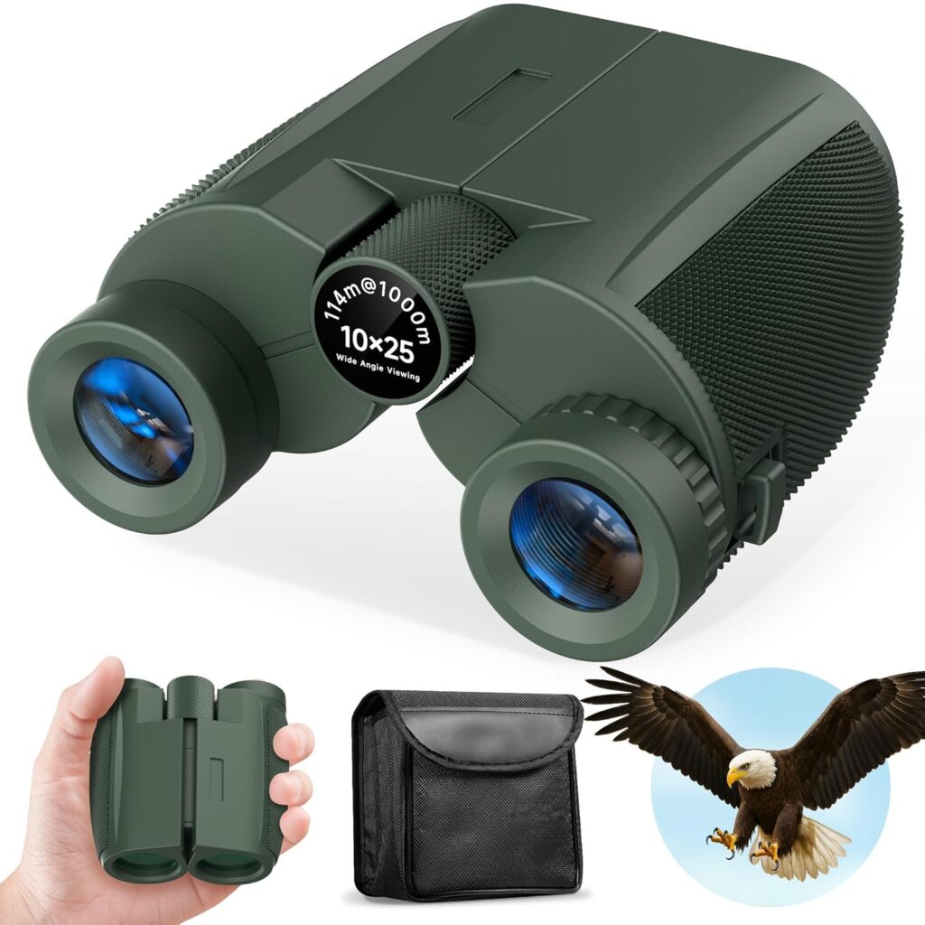 Leacco 10x25 Waterproof Compact Binoculars
