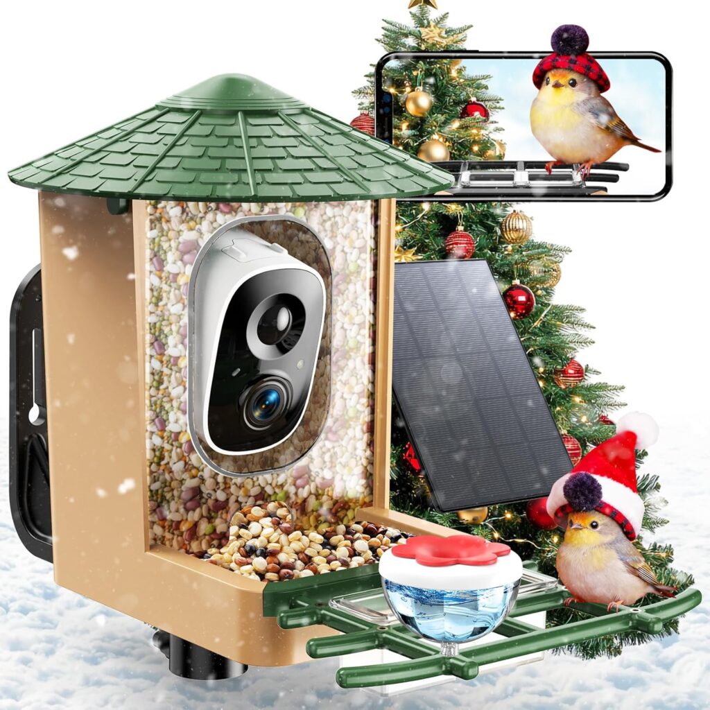 Smart Bird Feeder with AI Camera and Solar