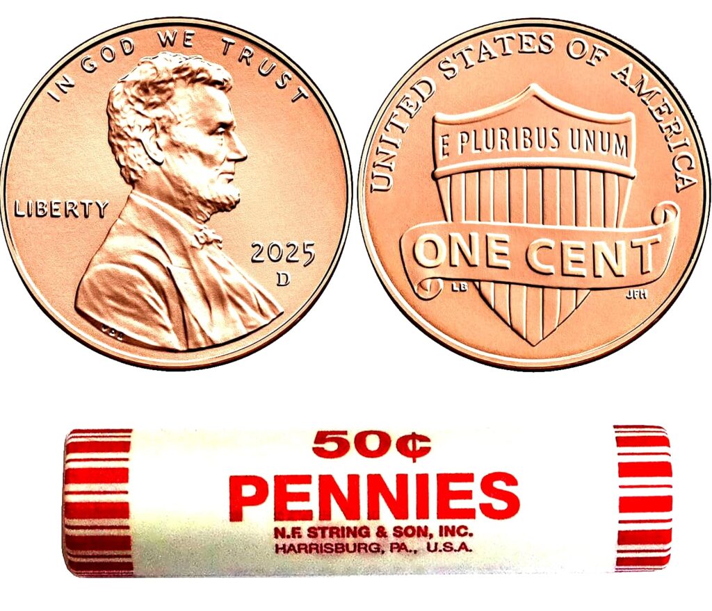 2025 Denver Mint Uncirculated Penny Roll