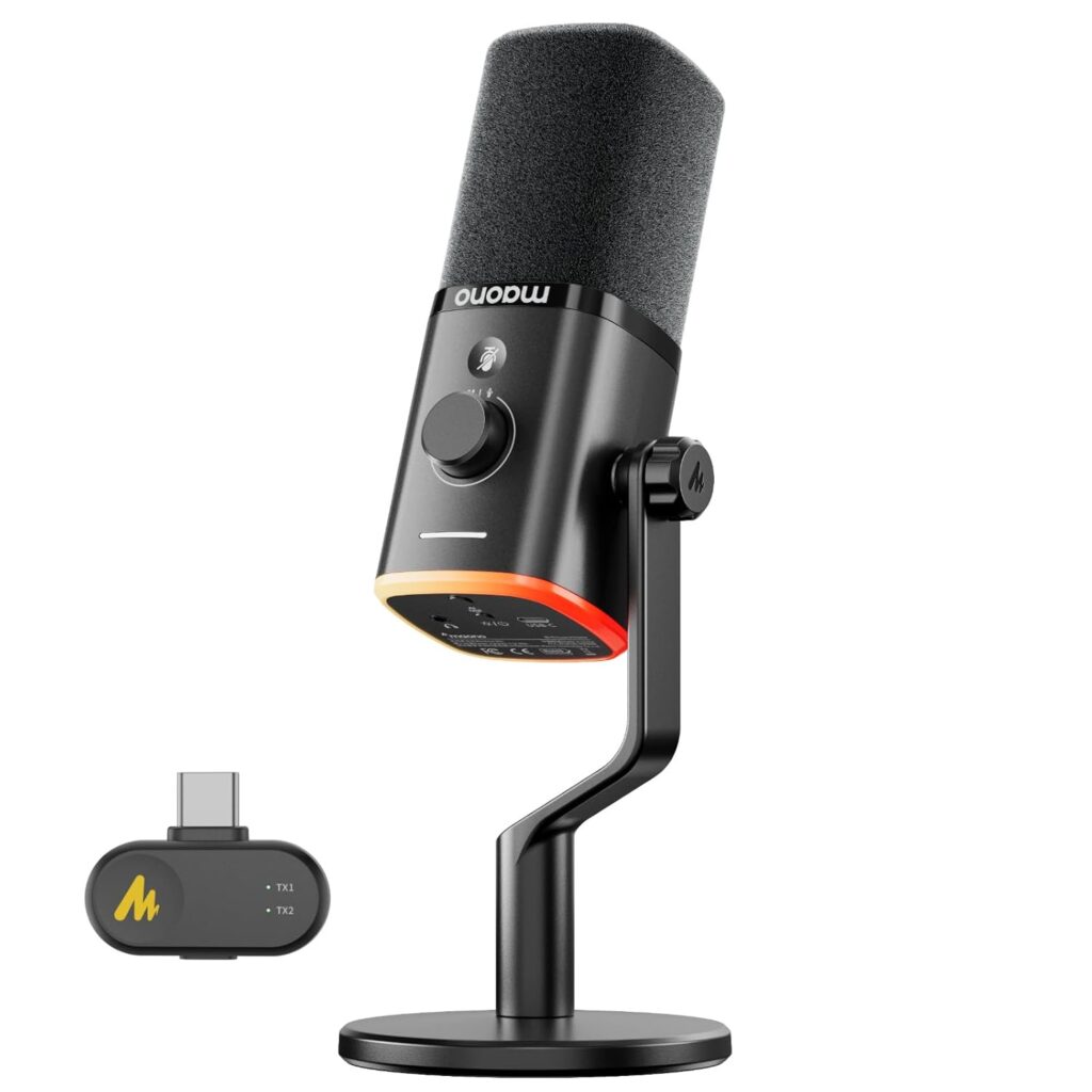 MAONO PD100W Wireless Gaming Microphone