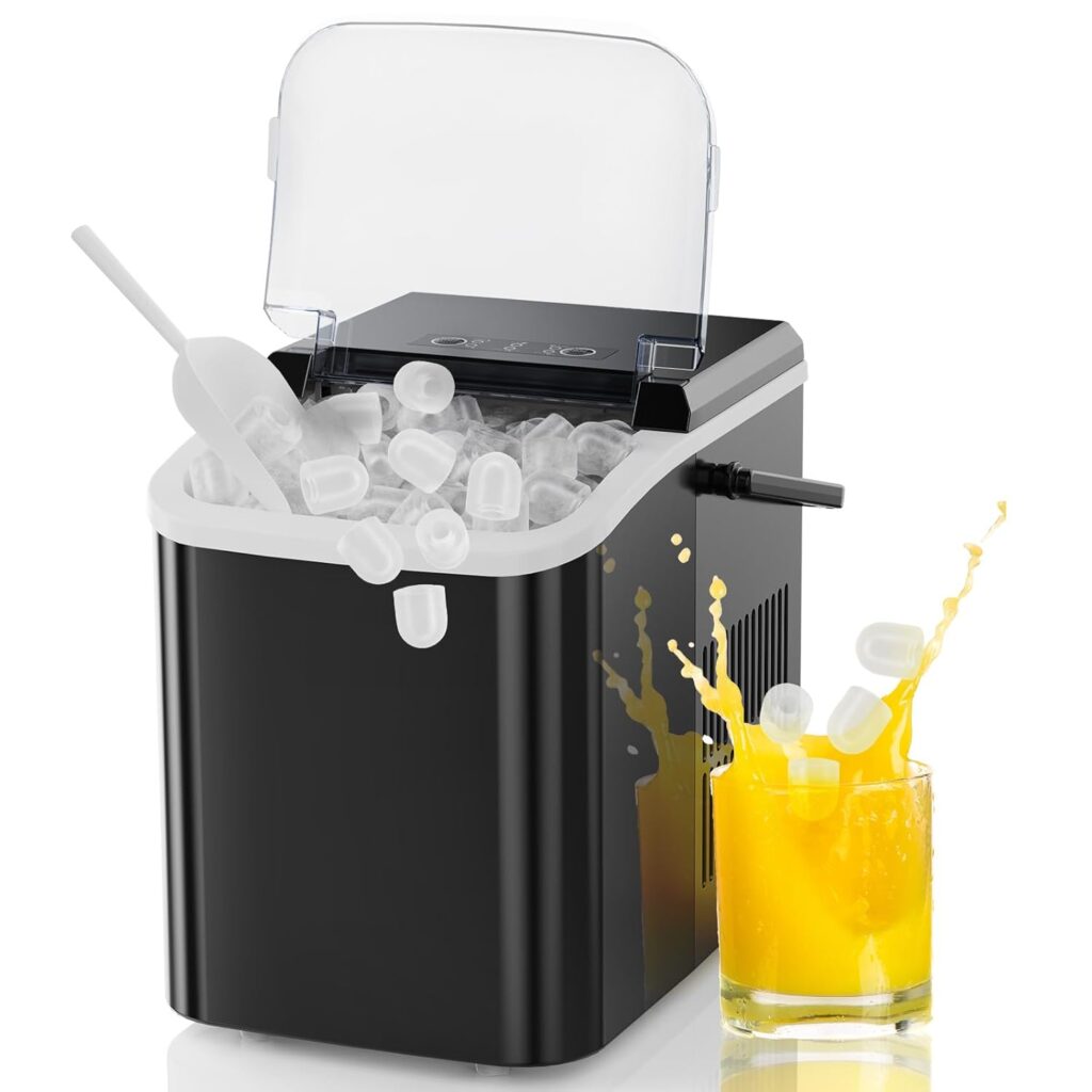 NEWBULIG Portable Ice Maker with Handle